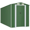 Image de vidaXL Abri de jardin vert 192x440x223 cm Acier galvanis ©