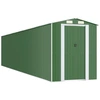 Image de vidaXL Abri de jardin vert 192x938x223 cm Acier galvanisé