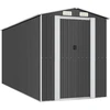 Image de vidaXL Abri de jardin anthracite 192x440x223 cm Acier galvanisé