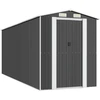 Image de vidaXL Abri de jardin anthracite 192x523x223 cm Acier galvanisé