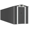 Image de vidaXL Abri de jardin anthracite 192x772x223 cm Acier galvanisé