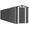 Image de vidaXL Abri de jardin anthracite 192x855x223 cm Acier galvanisé
