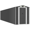 Image de vidaXL Abri de jardin anthracite 192x938x223 cm Acier galvanisé