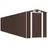 Image de vidaXL Abri de jardin brun foncé 192x1021x223 cm Acier galvanisé