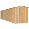 Image de vidaXL Abri de jardin marron clair 192x938x223 cm Acier galvanisé