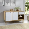 Image de vidaXL Sideboard OTTA brun&blanc 114x43x73,5 cm Pin massif