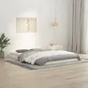 Image de vidaXL Lit en bois massif blanc 140x200 cm pin