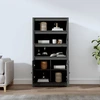 Image de vidaXL Highboard Gris 80x35x154 cm Pin massif