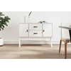 Image de vidaXL Sideboard Blanc 110x40x78 cm Pin massif