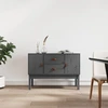 Image de vidaXL Sideboard Gris 110x40x78 cm Pin massif