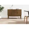 Image de vidaXL Sideboard brun miel 110x40x78 cm pin massif