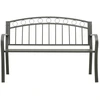 Image de vidaXL Banc de jardin Gris 120 cm Acier