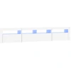 Image de vidaXL Armoire TV avec lampes LED blanc 210x35x40 cm