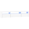 Image de vidaXL Armoire TV avec lampes LED blanc 195x35x40 cm