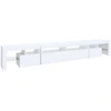 Image de vidaXL Armoire TV avec lampes LED blanc 260x36,5x40 cm