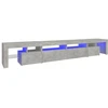 Image de vidaXL Armoire TV avec lampes LED gris béton 260x36,5x40 cm