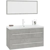 Image de vidaXL Ensemble de meubles de salle de bain 3 pièces gris béton