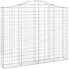 Image de vidaXL Gabion avec arc surélevé 200x30x160/180 cm Fer galvanisé