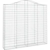 Image de vidaXL Gabion avec arc surélevé 200x30x180/200 cm Fer galvanisé