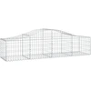 Image de vidaXL Gabion avec arc surélevé 200x50x40/60 cm Fer galvanisé