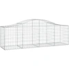 Image de vidaXL Gabion avec arc surélevé 200x50x60/80 cm Fer galvanisé