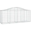 Image de vidaXL Gabion avec arc surélevé 200x50x80/100 cm Fer galvanisé