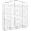 Image de vidaXL Gabion avec arche haute 200x50x200/220 cm Fer galvanisé