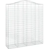 Image de vidaXL Gabion avec arche haute 200x50x220/240 cm Fer galvanisé