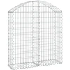 Image de vidaXL Gabion avec arc surélevé 100x30x100/120 cm Fer galvanisé