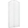 Image de vidaXL Gabion avec arc surélevé 100x30x220/240 cm Fer galvanisé