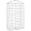 Image de vidaXL Gabion avec arc surélevé 100x50x160/180 cm Fer galvanisé