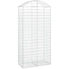 Image de vidaXL Gabion avec arc surélevé 100x50x200/220 cm Fer galvanisé