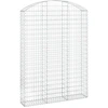 Image de vidaXL Gabion avec arc surélevé 150x30x200/220 cm Fer galvanisé