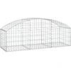 Image de vidaXL Gabion avec arc surélevé 150x50x40/60 cm Fer galvanisé