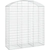 Image de vidaXL Gabion avec arc surélevé 150x50x160/180 cm Fer galvanisé