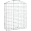 Image de vidaXL Gabion avec arc surélevé 150x50x180/200 cm Fer galvanisé