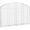 Image de vidaXL Gabion avec arc surélevé 200x30x120/140 cm Fer galvanisé