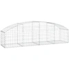 Image de vidaXL Gabion avec arc surélevé 200x50x40/60 cm Fer galvanisé