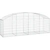 Image de vidaXL Gabion avec arc surélevé 200x50x60/80 cm Fer galvanisé