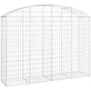 Image de vidaXL Gabion avec arche haute 200x50x140/160 cm Fer galvanisé