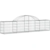 Image de vidaXL Gabion avec arc surélevé 200x30x40/60 cm Fer galvanisé