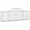 Image de vidaXL Gabion avec arc surélevé 200x30x60/80 cm Fer galvanisé