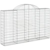 Image de vidaXL Gabion avec arc surélevé 200x30x120/140 cm Fer galvanisé