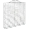 Image de vidaXL Gabion avec arche haute 200x30x200/220 cm Fer galvanisé