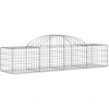 Image de vidaXL Gabion avec arc surélevé 200x50x40/60 cm Fer galvanisé