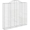 Image de vidaXL Gabion avec arche haute 200x50x180/200 cm Fer galvanisé