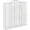 Image de vidaXL Gabion avec arche haute 200x50x200/220 cm Fer galvanisé