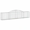 Image de vidaXL Gabion avec arc surélevé 300x30x60/80 cm Fer galvanisé