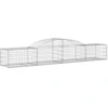 Image de vidaXL Gabion avec arc surélevé 300x50x40/60 cm Fer galvanisé