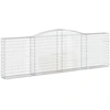 Image de vidaXL Gabion avec arc surélevé 400x30x120/140 cm Fer galvanisé